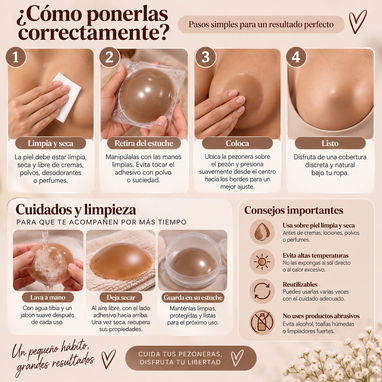 Pezoneras silicona nipplies alta calidad adhesivas - 3/3