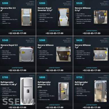 Refrigeradores neveras lavadores y splits nuevos - 2/4