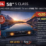 520usd TCL S571F de 58 pulgadas es un televisor LCD LED UHD 4K con Fire TV - Img 55530364